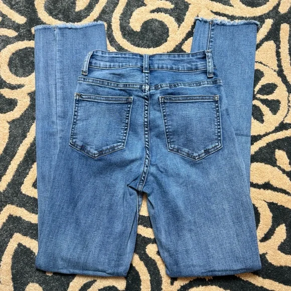 Coco + Carmen Classic Blue Straight Leg Jeans - Picture 3 of 8